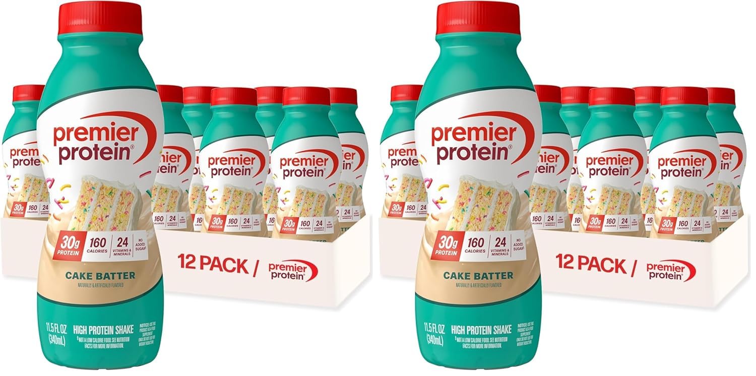Premier Protein 30g High Protein Shake, Chocolate, 12 Pack