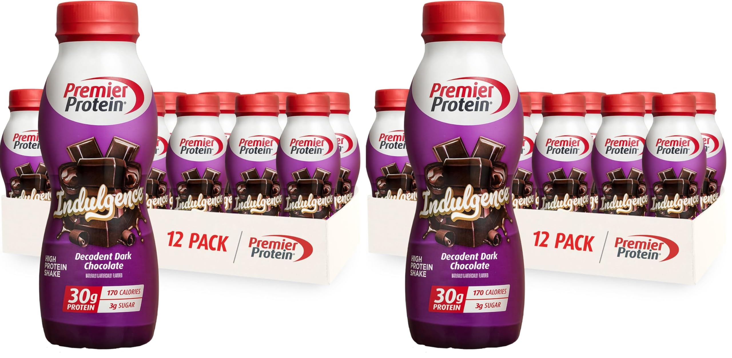 Premier Protein INDULGENCE 30g Shake, White Chocolate Raspberry, 12 Pack