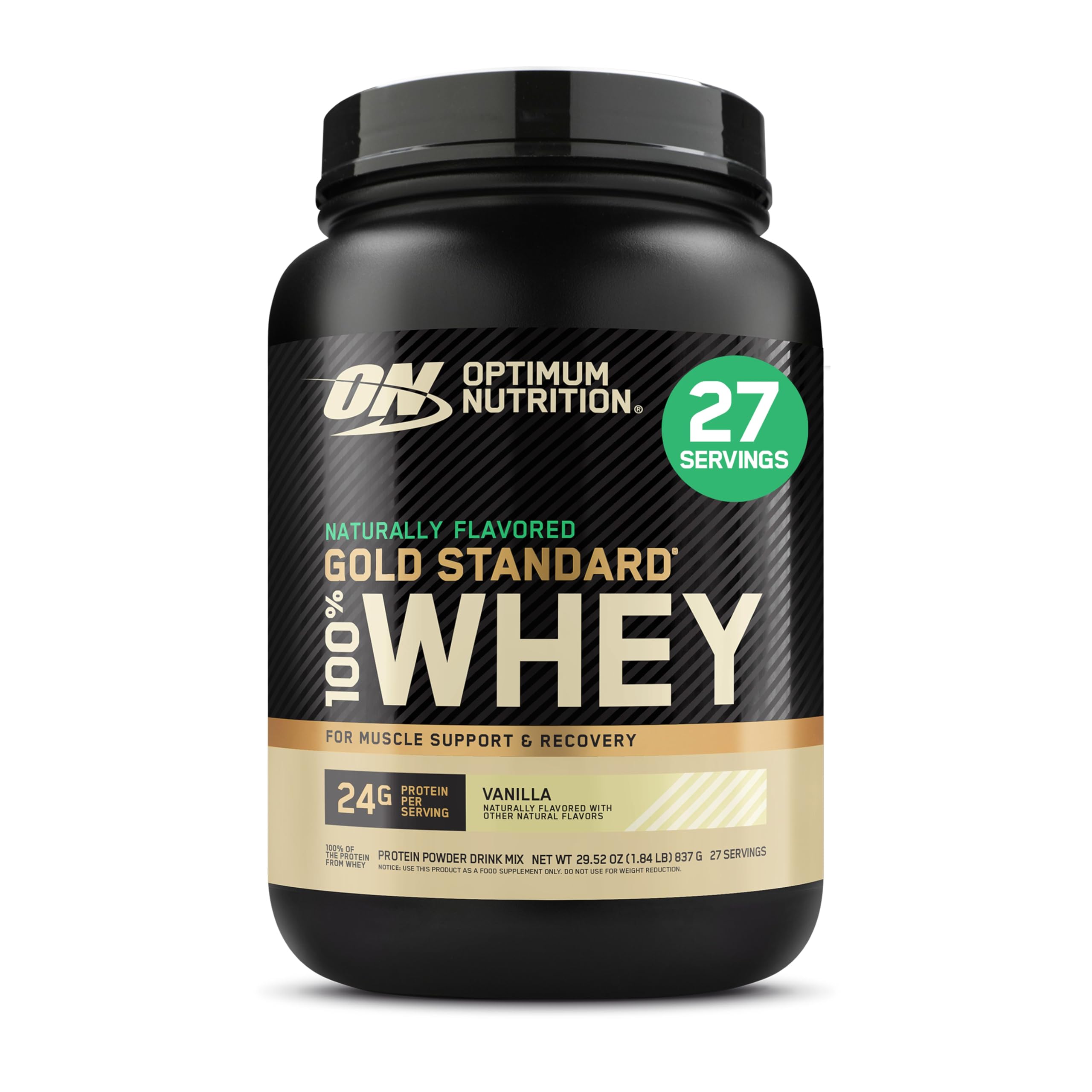 Optimum Nutrition Gold Standard Whey Protein, Double Rich Chocolate, 2 LB