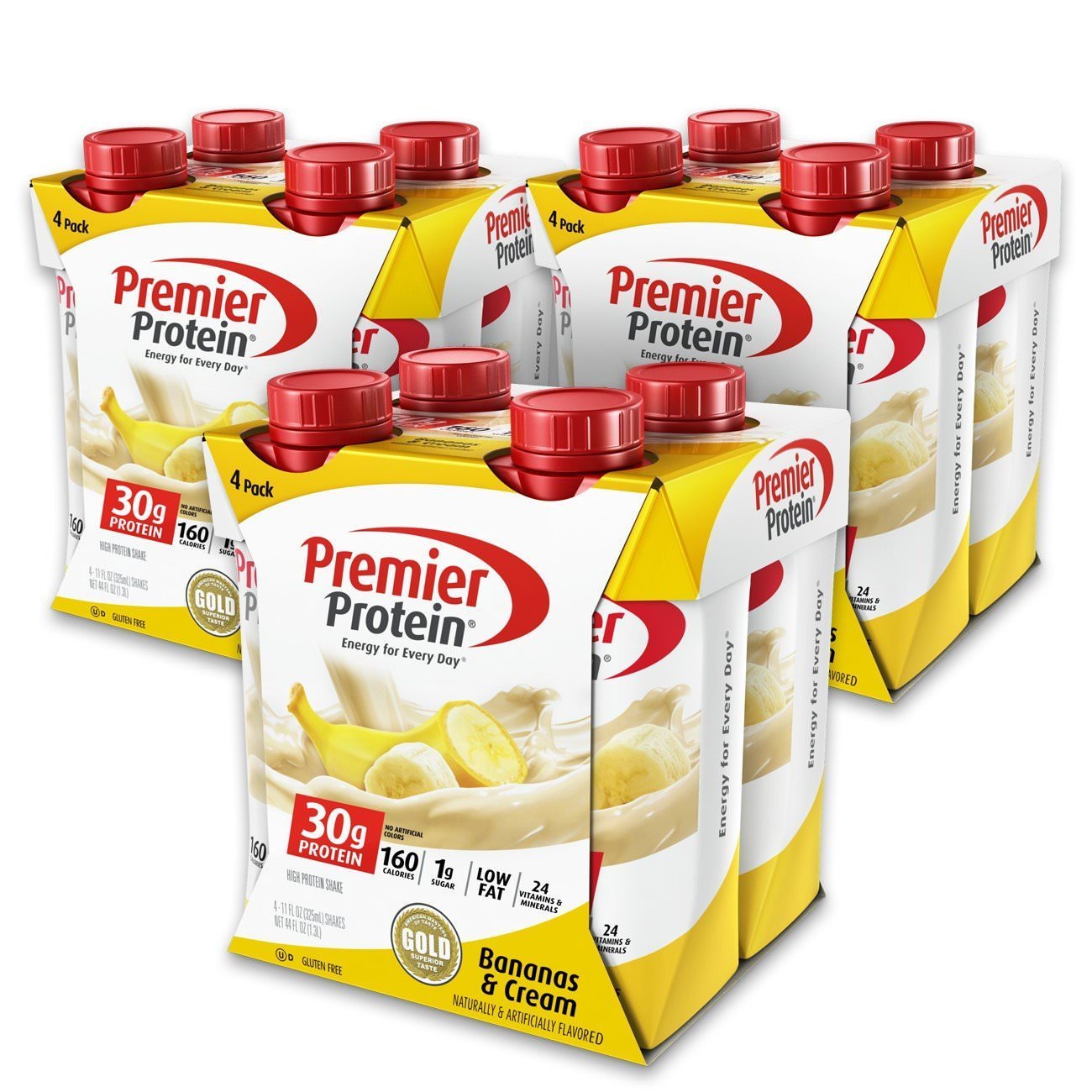 Premier Protein Shake, Liquid, Chocolate Peanut Butter, 30g Protein, Bottle, Gluten Free, 11 fl oz, 12 Pack