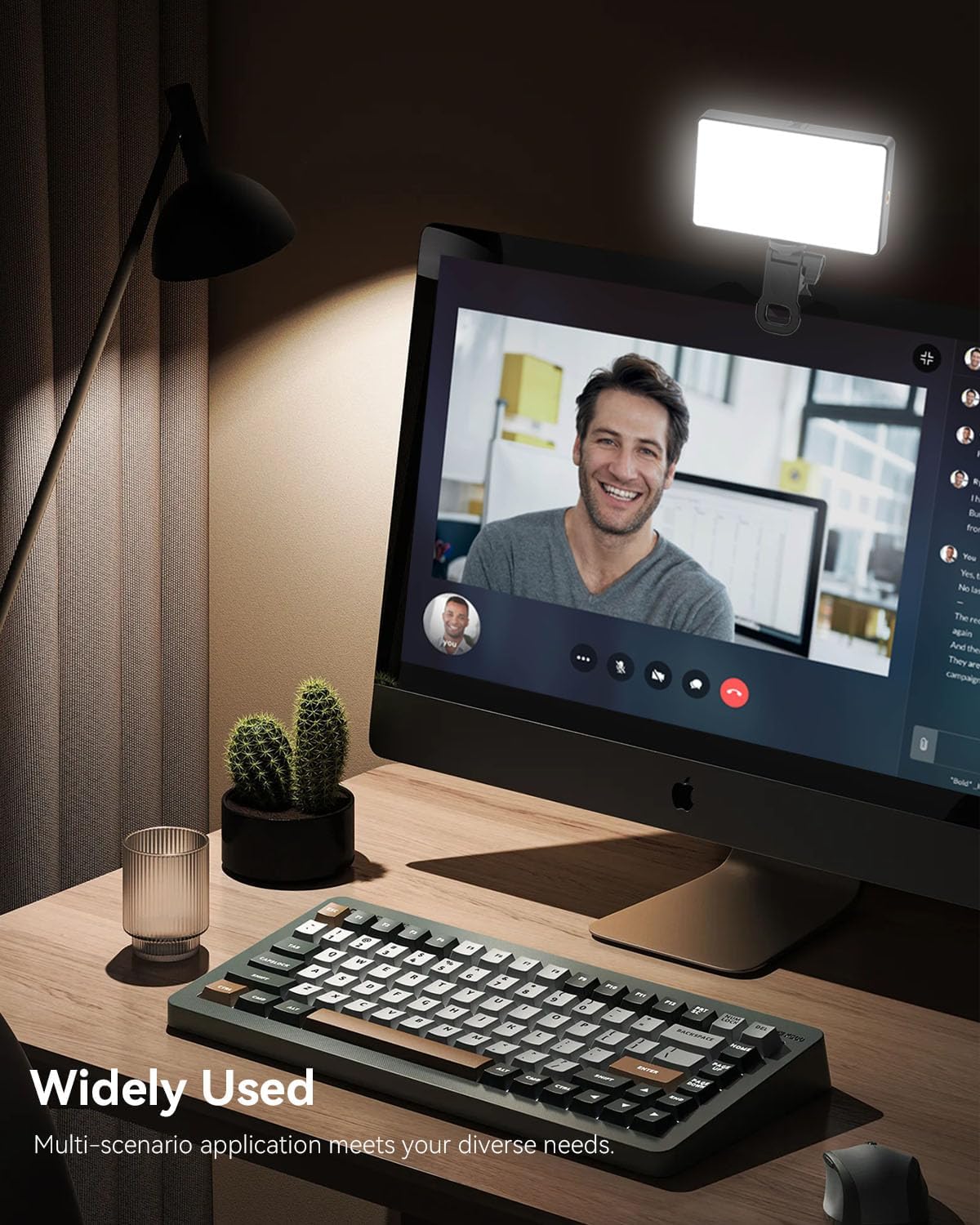 Selfie Light Ring Light for Phone: 90 LED Rechargeable iPhone Fill Lights, Ring Light for Camera Picture, Makeup Photo, Video Conferences, Laptop Use, Zoom Meetings, TikTok, Vlog Photography