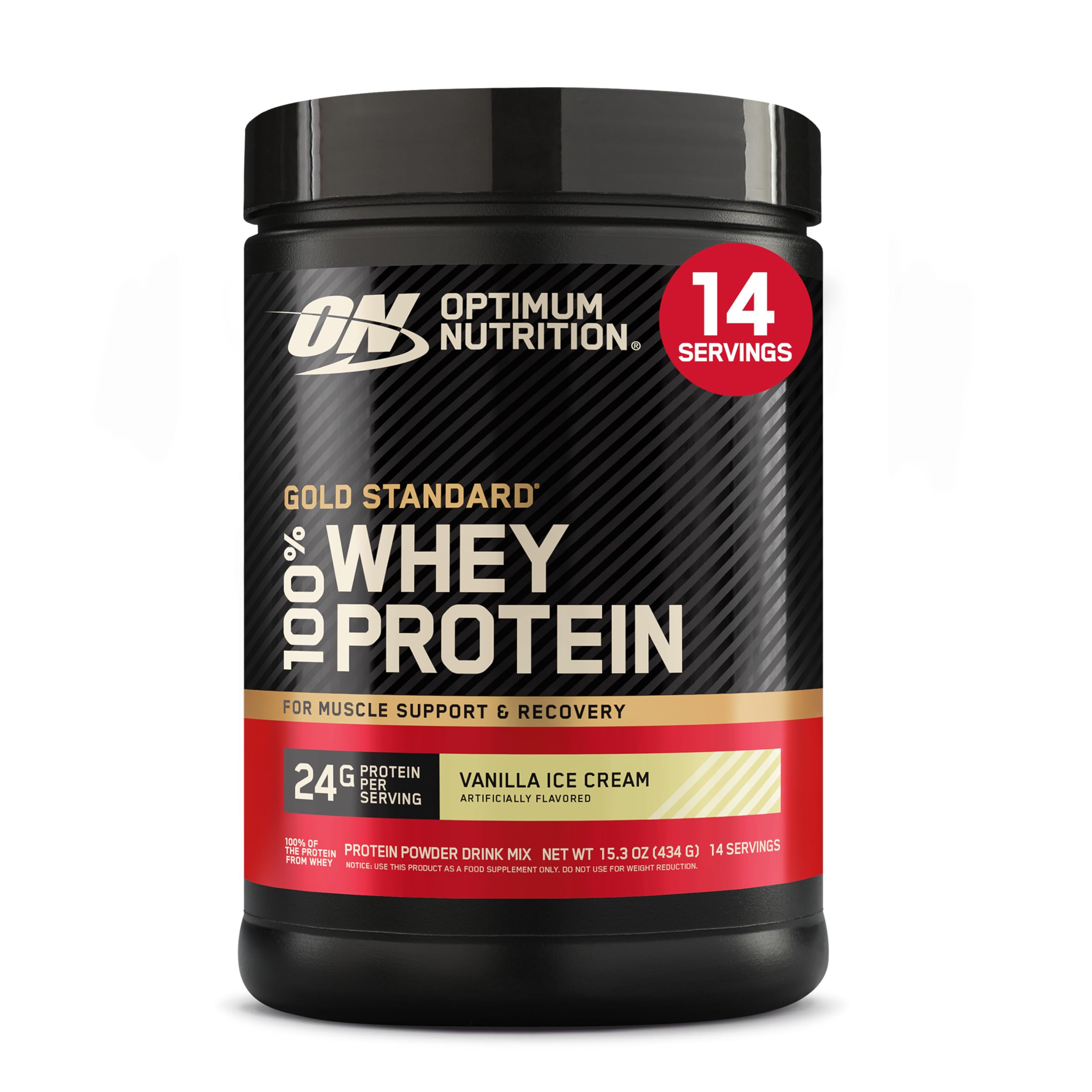 Optimum Nutrition Gold Standard Whey Protein, Double Rich Chocolate, 2 LB