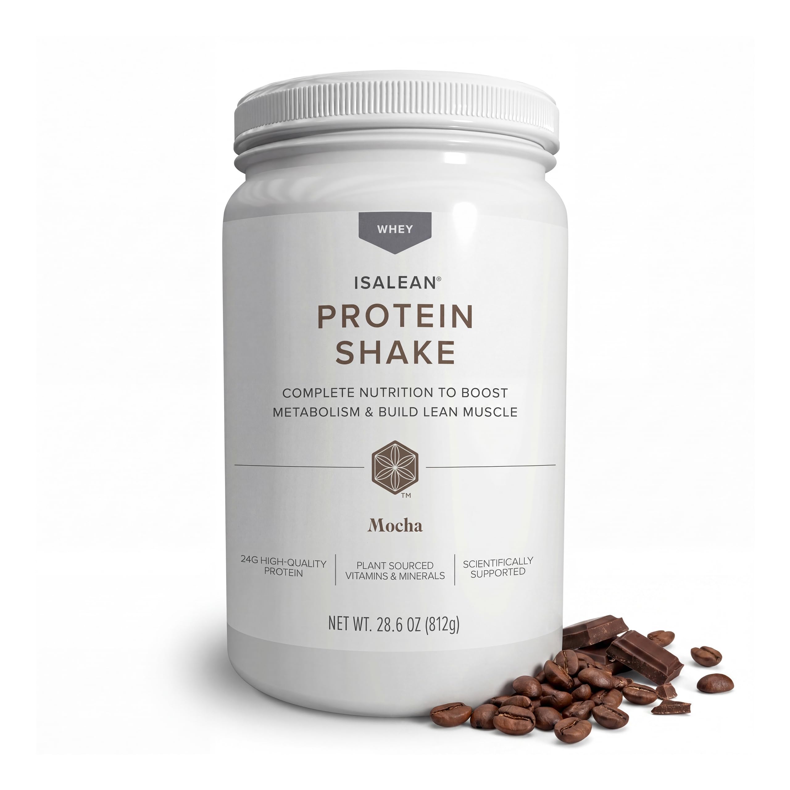 Isagenix IsaLean, 24g Protein Shake, Creamy Chocolate, 28.1 oz