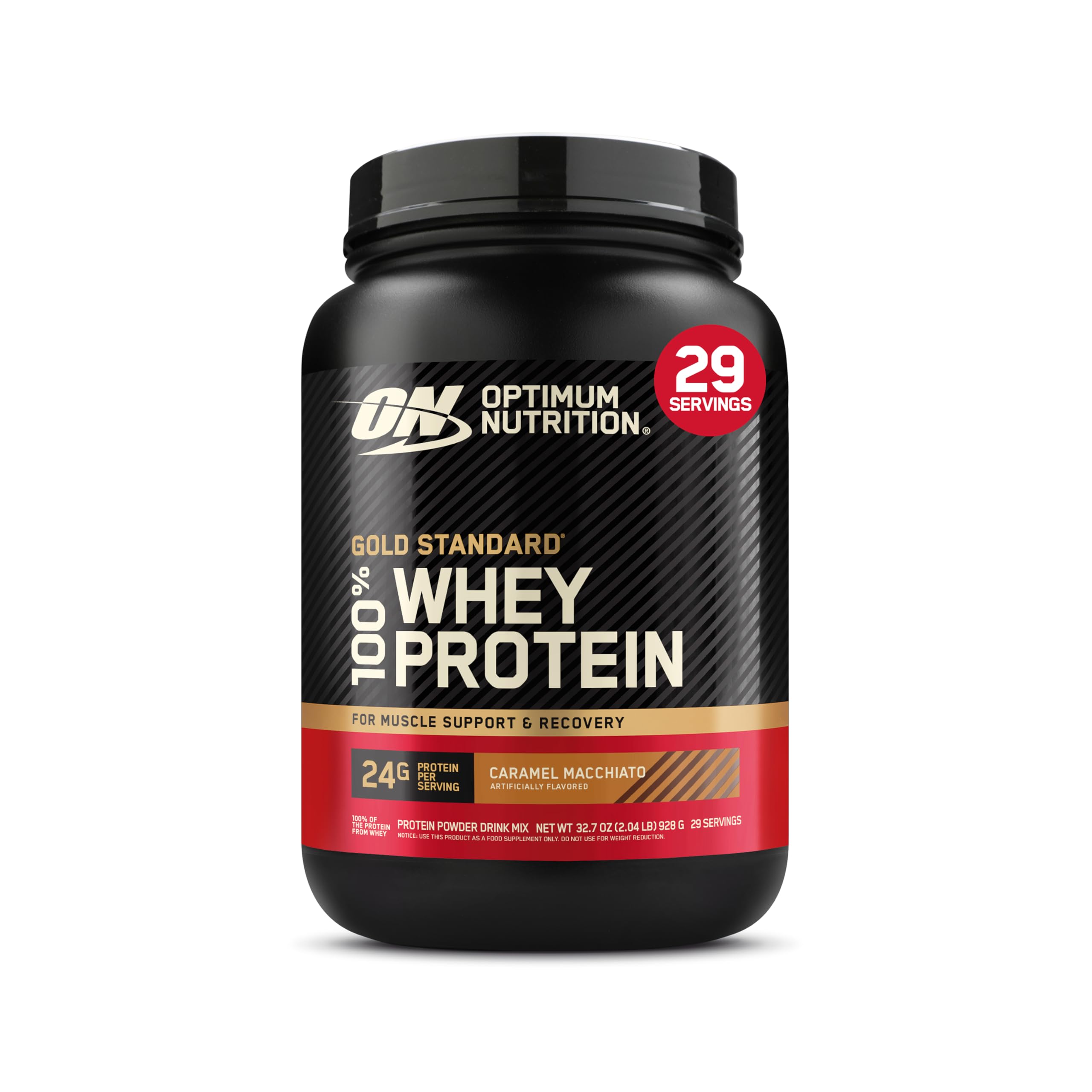 Optimum Nutrition Gold Standard Whey Protein, Double Rich Chocolate, 2 LB