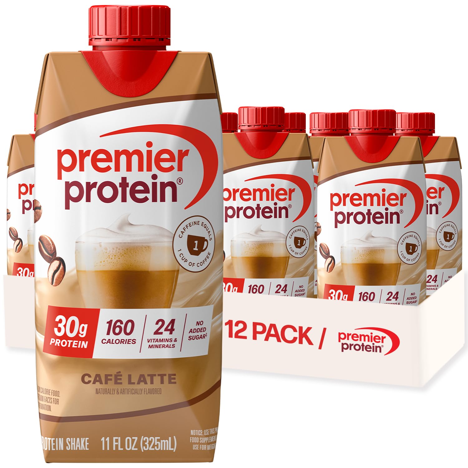 Premier Protein Shake, Liquid, Chocolate Peanut Butter, 30g Protein, Bottle, Gluten Free, 11 fl oz, 12 Pack