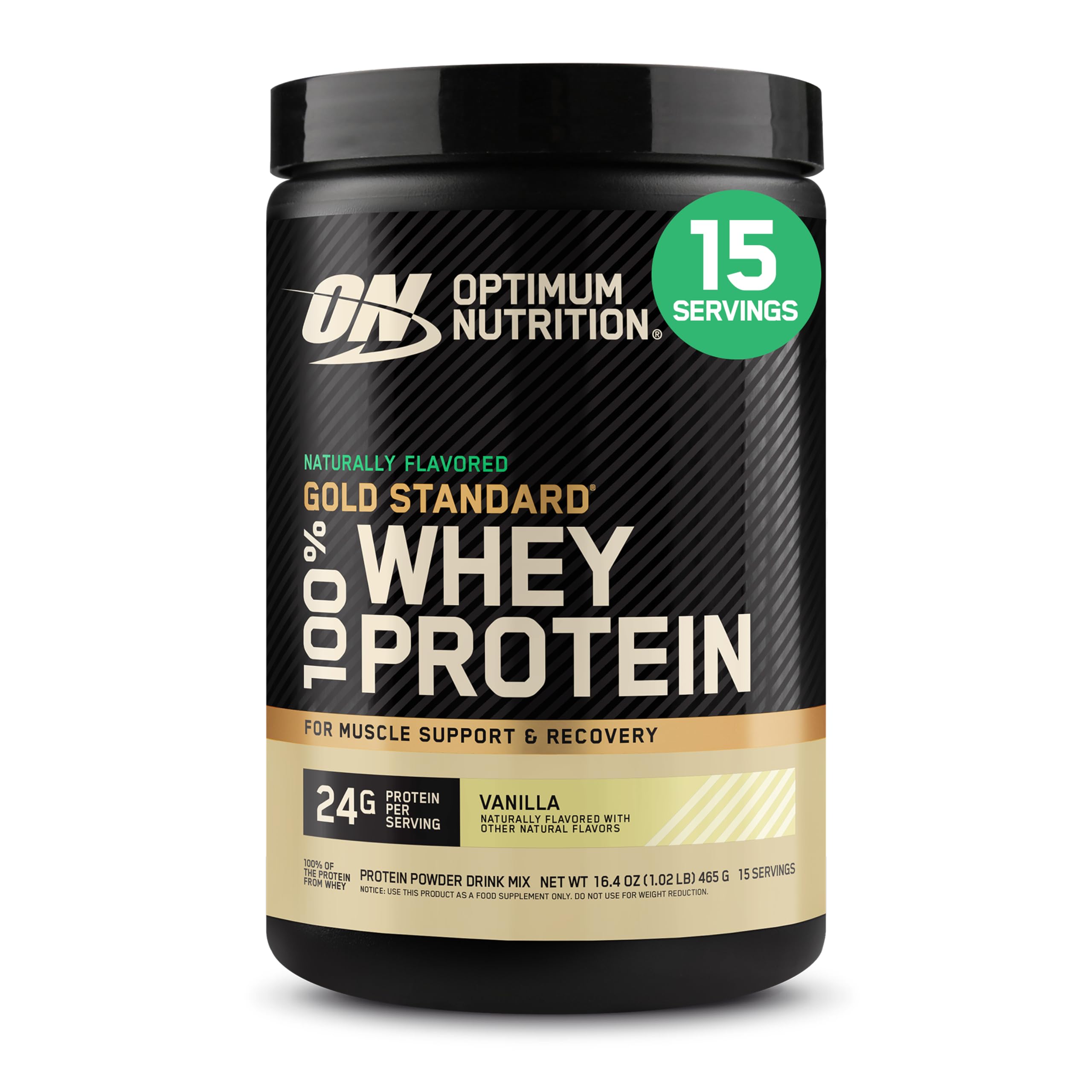 Optimum Nutrition Gold Standard Whey Protein, Double Rich Chocolate, 2 LB