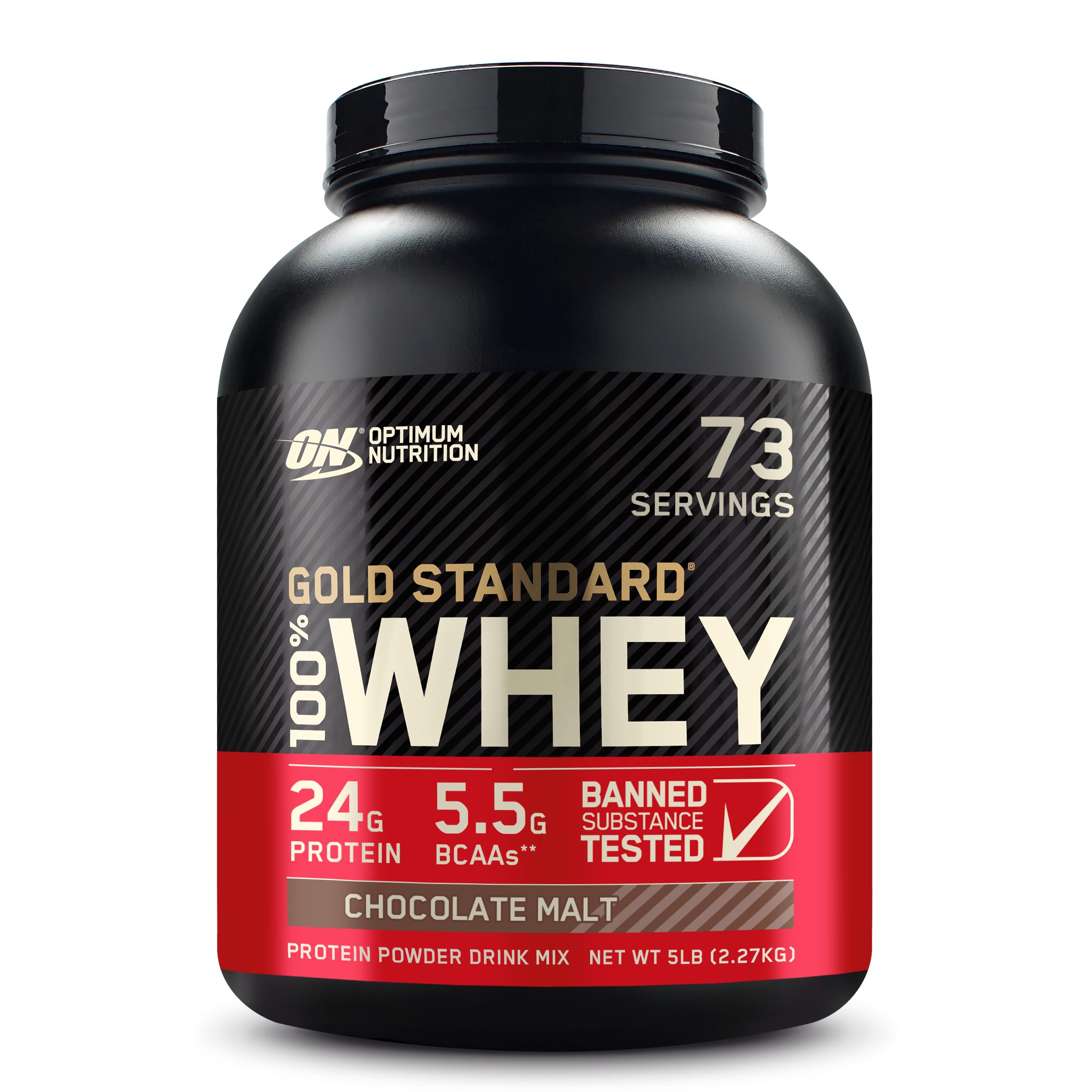 Optimum Nutrition Gold Standard Whey Protein, Double Rich Chocolate, 2 LB