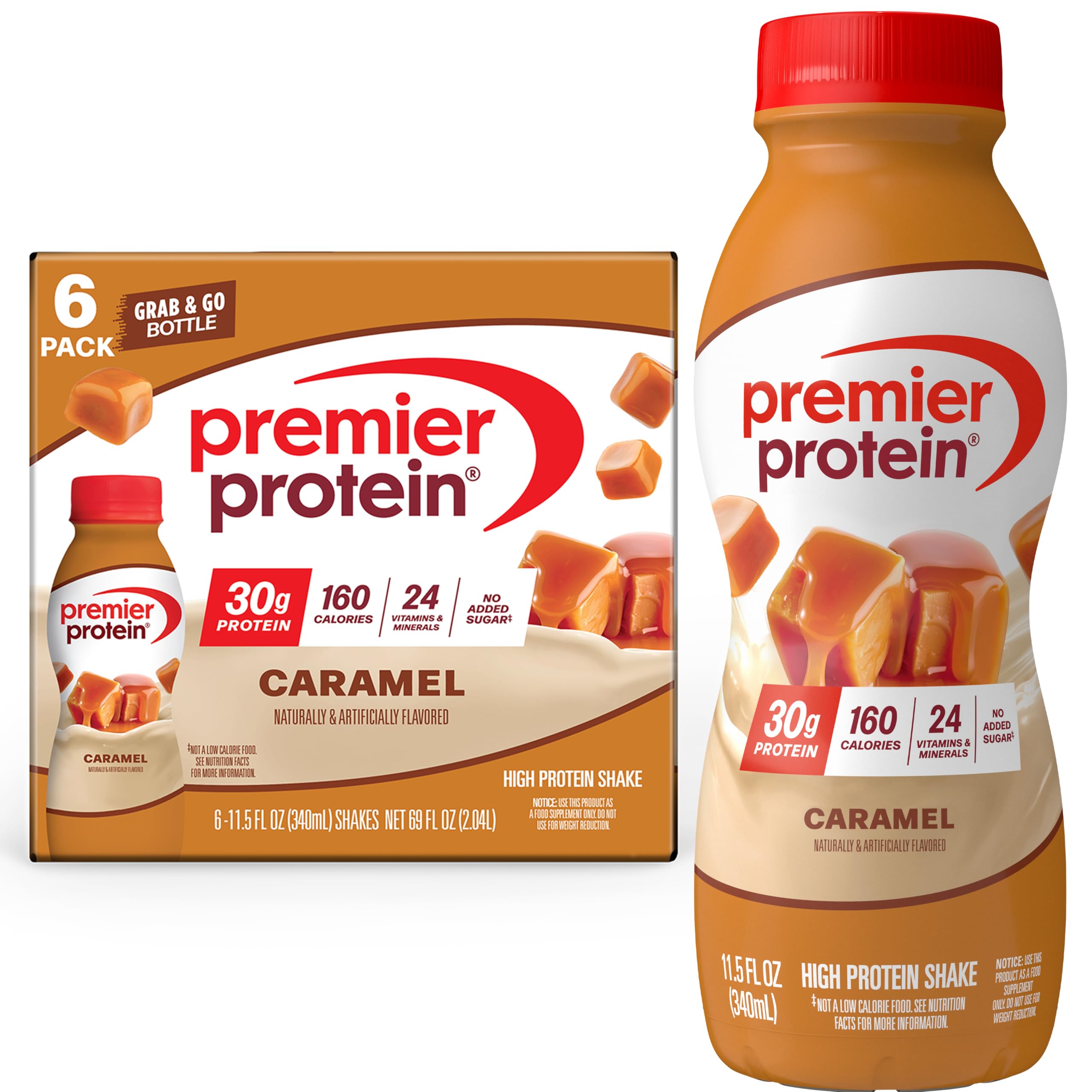 Premier Protein 30g High Protein Shake, Chocolate, 12 Pack