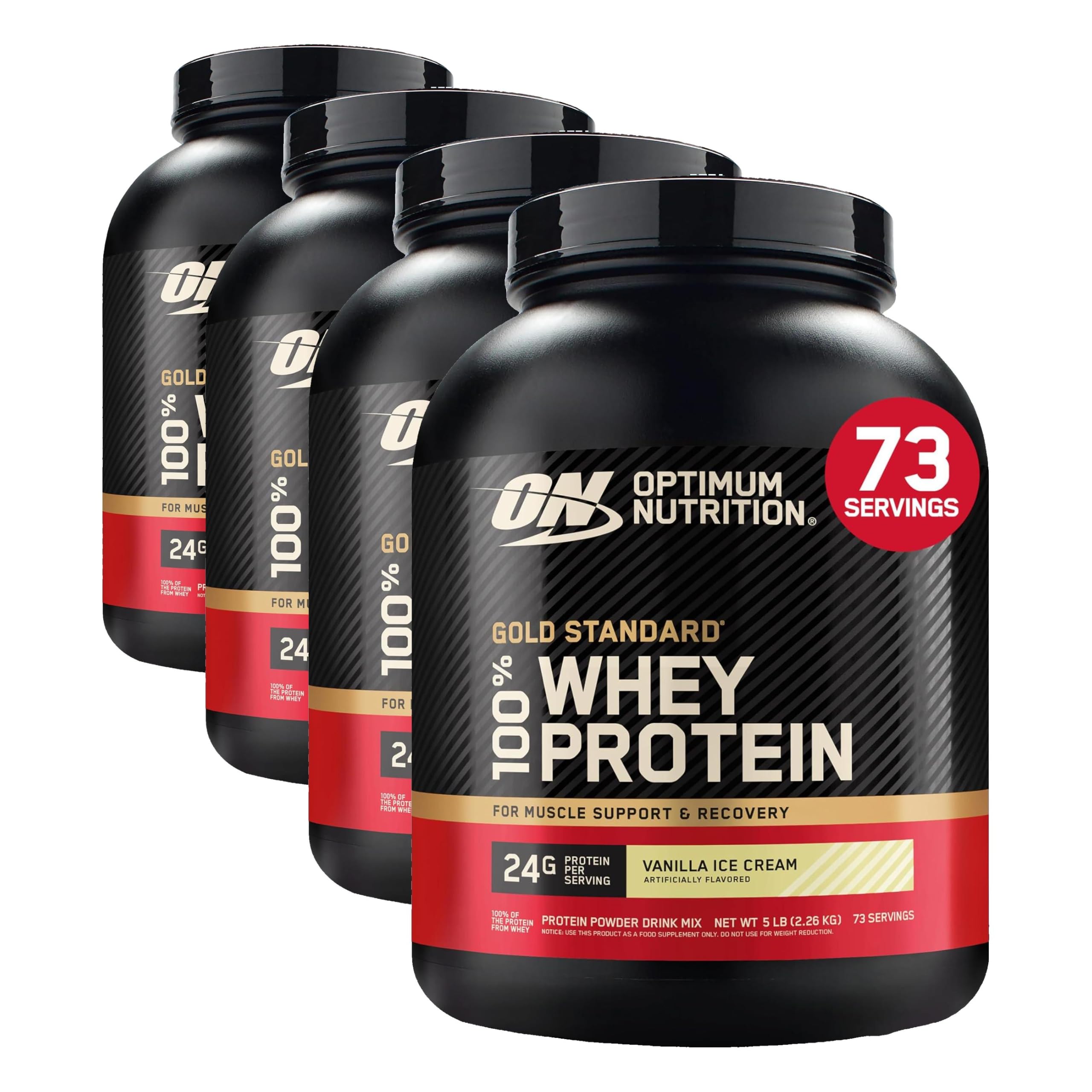 Optimum Nutrition Gold Standard Whey Protein, Double Rich Chocolate, 2 LB